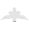 Ekena Millwork Alberta Architectural Grade PVC Gable Bracket, 48"W x 22"H x 4"D x 6"F, 11/12 Pitch GBP048X22X0406ALB00 - alternate 2